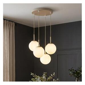 Brilagi - Candelabru suspendat pe cablu MILO ECRU 4xE27/60W/230V bej/auriu