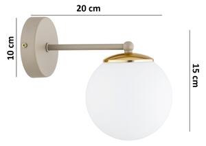 Brilagi - Aplica de perete MILO ECRU 1xE27/60W/230V bej/auriu