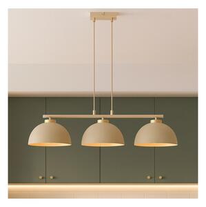 Brilagi - Lustră suspendată pe cablu MOON 3xE27/60W/230V bej/auriu