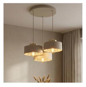 Brilagi - Lustră suspendată pe cablu SPRING 3xE27/60W/230V bej/auriu