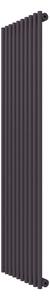 Calorifer decorativ colorat 453/1500 mm SLIM MONOTUBO (include kit de instalare)-RAL 4007 TEXT