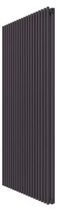 Calorifer decorativ colorat 903/1800 mm SLIM BITUBO (include kit de instalare)-RAL 4007 TEXT