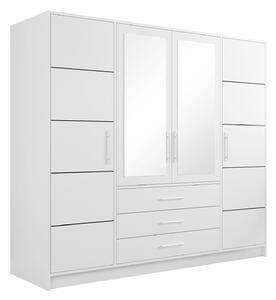 Dulap Dortivu, Argint, Alb, 200x196x58cm, 174 kg, Uși dulap: Cu balamale, Numărul de rafturi: 8, Numărul de rafturi: 8