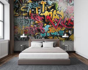 Tapet Vopsea de artă, vopsea e graffiti, Fototapet pentru camera unui adolescent, Fototapet pentru camera unui adolescent, u56045 : Uwalls.ro