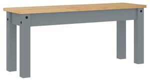 Banchetă de bucătărie Panama, gri, 105x30x45 cm, lemn masiv pin
