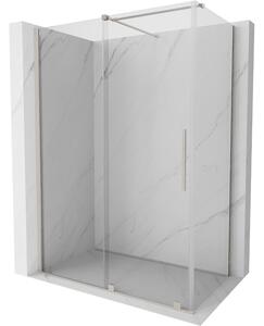 Mexen Velar, cabină de duș cu ușă glisantă 130 x 70 cm, sticlă transparentă de 8 mm, oțel periat, 871-130-070-01-97