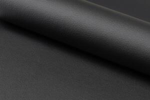 Mazzoni BARON piele ecologică neagră P-01/picioare negre - SCAUN MODERN PENTRU LIVING/SUFRAGERIE/BUCĂTĂRIE/BIROU