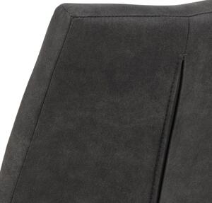 Mazzoni BARON Antracit (material textil Preston 96)/picioare negre - SCAUN MODERN PENTRU LIVING/SUFRAGERIE/BUCĂTĂRIE/BIROU
