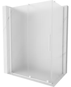 Mexen Velar, cabină de duș cu ușă glisantă 150 x 80 cm, sticlă mată 8 mm, alb mat, 871-150-080-31-20