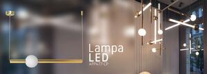 Lampă de tavan suspendată cu LED lung alb auriu APP477-CP