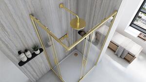 Cabină de duș Rea City 80x100 cm Brush Gold