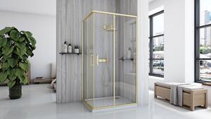 Cabină de duș Rea City 80x100 cm Brush Gold