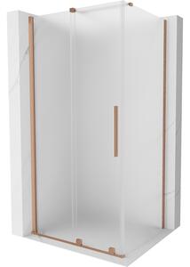 Mexen Velar cabină de duș glisantă 90 x 70 cm, înghețat, cupru periat - 871-090-070-31-65
