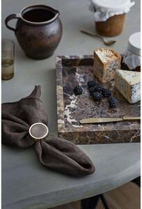 Cozy Living - Jilly Tray Square Marble Toffee Brown Cozy Living