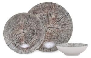 Set veselă 18 piese din porțelan Güral Porselen Wood