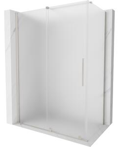 Mexen Velar, cabină de duș cu ușă glisantă 150 x 90 cm, sticlă mată 8 mm, oțel periat, 871-150-090-31-97