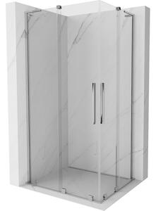 Mexen Velar L Duo, cabină de duș cu ușă glisantă 100 x 90 cm, sticlă transparentă de 8 mm, crom, 871-100-090-02-03-01