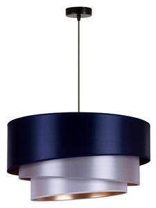 Duolla - Lustră pe cablu TRIO 1xE27/15W/230V d. 45 cm albastră/argintie/cupru