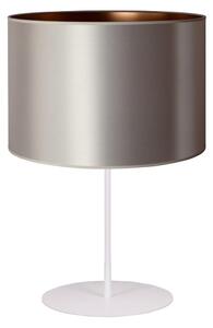 Duolla - Lampă de masă CANNES 1xE14/15W/230V 20 cm argintie/cupru/albă