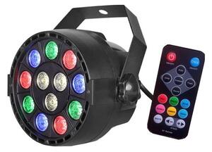 Proiector LED disco LED/12W/230V multicolor + telecomandă