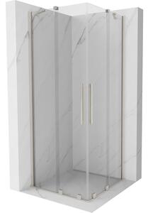 Cabină de duș culisantă Mexen Velar Duo 80 x 80 cm, transparentă, nichel periat - 871-080-080-02-97