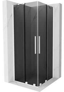 Mexen Velar Duo cabină de duș glisantă 80 x 80 cm, grafit, alb - 871-080-080-42-20