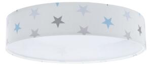 Plafonieră LED dimabilă GALAXY KIDS LED/24W/230V alb/gri/albastru stele + telecomandă