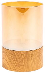 Lumânare în sticlă cu LED Amber, 10 x 15 cm