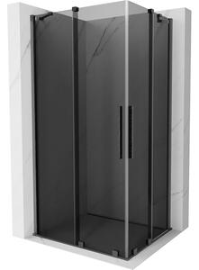 Mexen Velar Duo, cabină de duș cu ușă glisantă 100 x 90 cm, sticlă gri 8 mm, grafit lustruit, 871-100-090-42-66