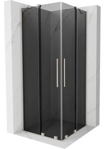 Mexen Velar Duo cabină de duș culisanta 80 x 80 cm, grafit, nichel periat - 871-080-080-42-97