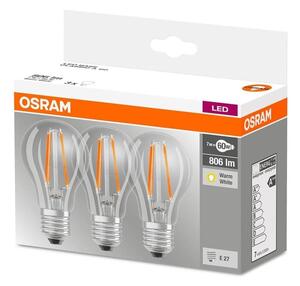 SET 3x Bec LED VINTAGE E27/7W/230V 2700K - Osram