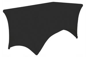Husa neagră flexibilă pentru o masă de banchet 240x86cm