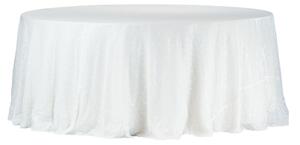 Masa cu paiete albe, diametrul de 340 cm