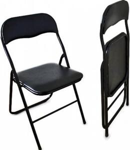 Scaun pliant de birou negru