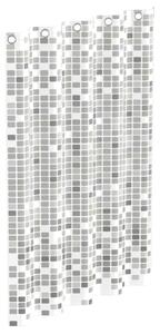 EISL Perdea de duș tip mozaic, gri, 200x180x0,2 cm BA0403