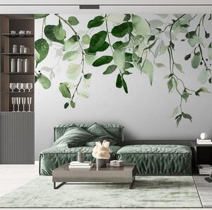 Fototapet Design elegant de fundal cu frunze verzi, Fototapet frunze, Fototapet populare, u72397 - Tapeko.ro