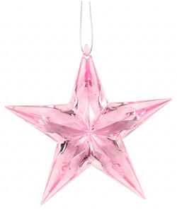 Decoratiune de Craciun DIAMOND STAR 9 cm, roz