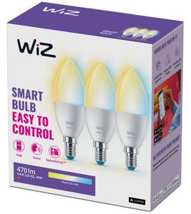 SET 3x bec LED dimabil C37 E14/4,9W/230V 2700-6500K CRI 90 Wi-Fi WiZ