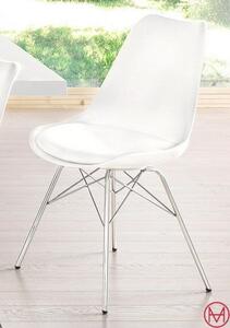 Set 2 scaune Nino albe 48/55/85 cm