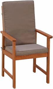 Set 2 scaune de gradina Merxx maro 57/63/99 cm