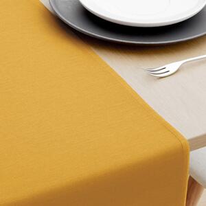Goldea napron de masă decorative loneta - muştar 35x160 cm