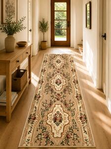 Traversa Covor, Lotos 570, Crem Bej, Latime 80 cm, Diverse Lungimi