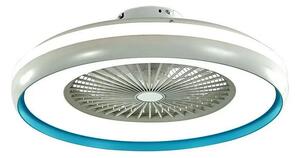 Plafonieră LED cu ventilator LED/45W/230V 3000/4000/6500K albastru