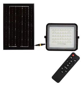 Proiector LED solar dimabil de exterior LED/6W/3,2V IP65 4000K negru + telecomandă