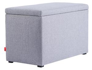 Bancă cu spațiu de depozitare RINA 50x80 cm gri