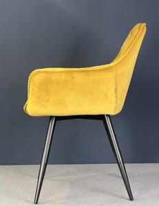 Scaun Living Tapițat KJC38 Galben