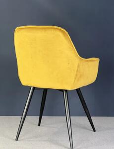 Scaun Living Tapițat KJC38 Galben