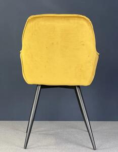 Scaun Living Tapițat KJC38 Galben