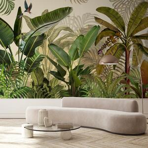 Tapet Junglă tropicală și frunze, Fototapet Natură, u74748 : Uwalls.ro