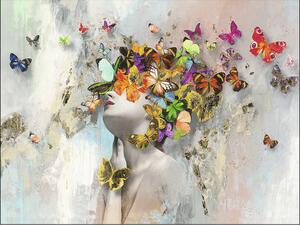 Tablou canvas Butterflies 84x116 cm